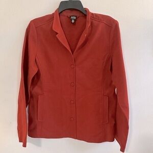 Eileen Fisher Cotton Textured Jacket Medium